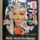 Affiche originale 1967 deux ou trois chose que je sais d'elle jean luc godard
