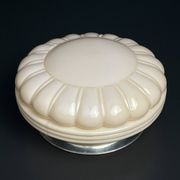 Vintage Pink Glass Ceiling Lamp, 1950s