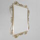 Vintage faceted mirror in aluminum frame