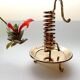 Golden brass candlestick from the 70's