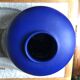 Overseas blue ceramic ball vase around 1960