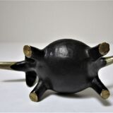 Zoomorphic bronze dachshund ashtray 50s