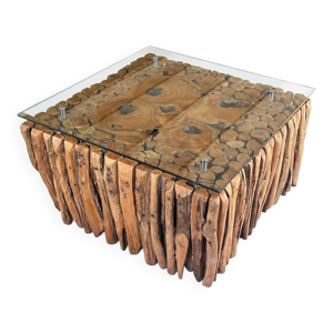 Table basse en teck,