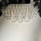 Crystal glassware set with decanter.