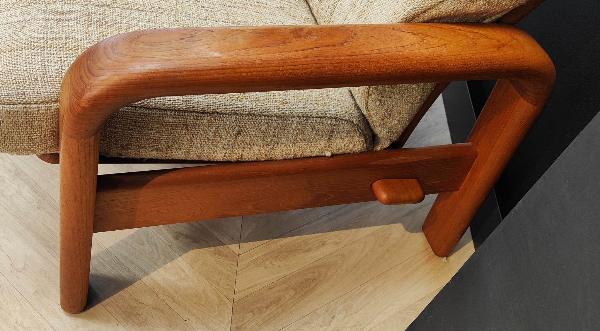 Danish mid century bank vintage sofa