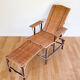 Chaise longue rotin, début XXe