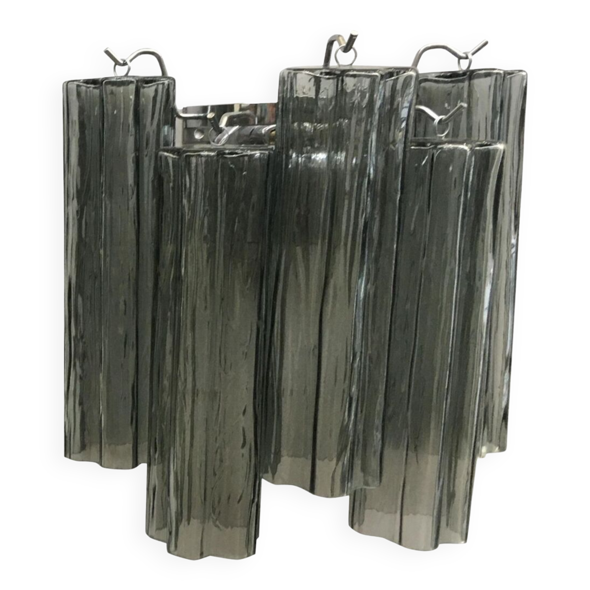 Gray murano glass wall light “tronchi” -1l