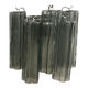 Gray murano glass wall light “tronchi” -1l
