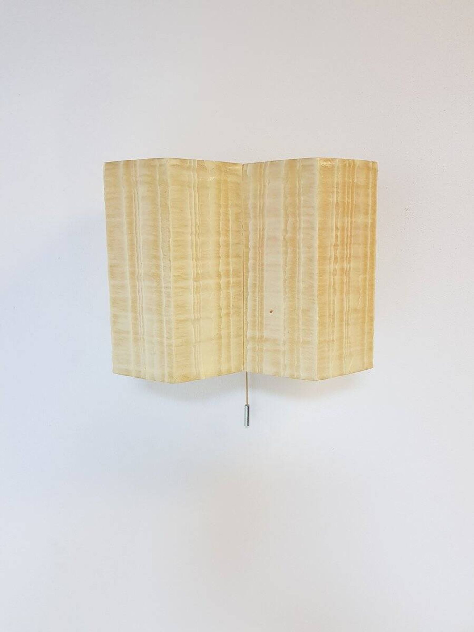Molecular Double Light Honeycomb Flush Mounts in Fiberglass, 1950s, Set of 2