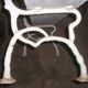 Garden bench oak and cast iron late nineteenth