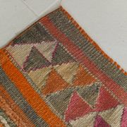 Pink Oriental Vintage Runner Rug, 86x309Cm