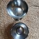 2 stainless steel ice cream cups