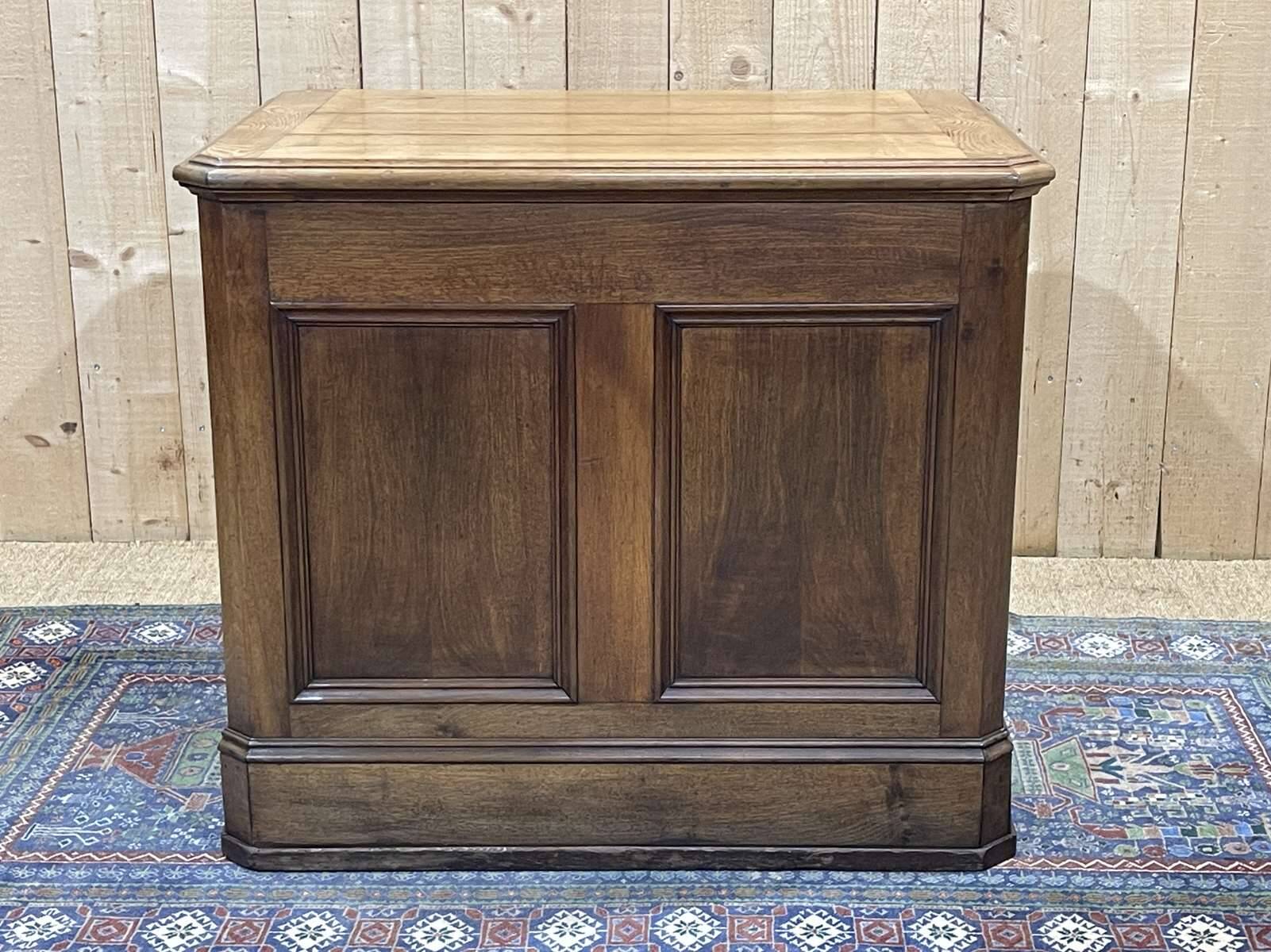 19th century oak store counter
