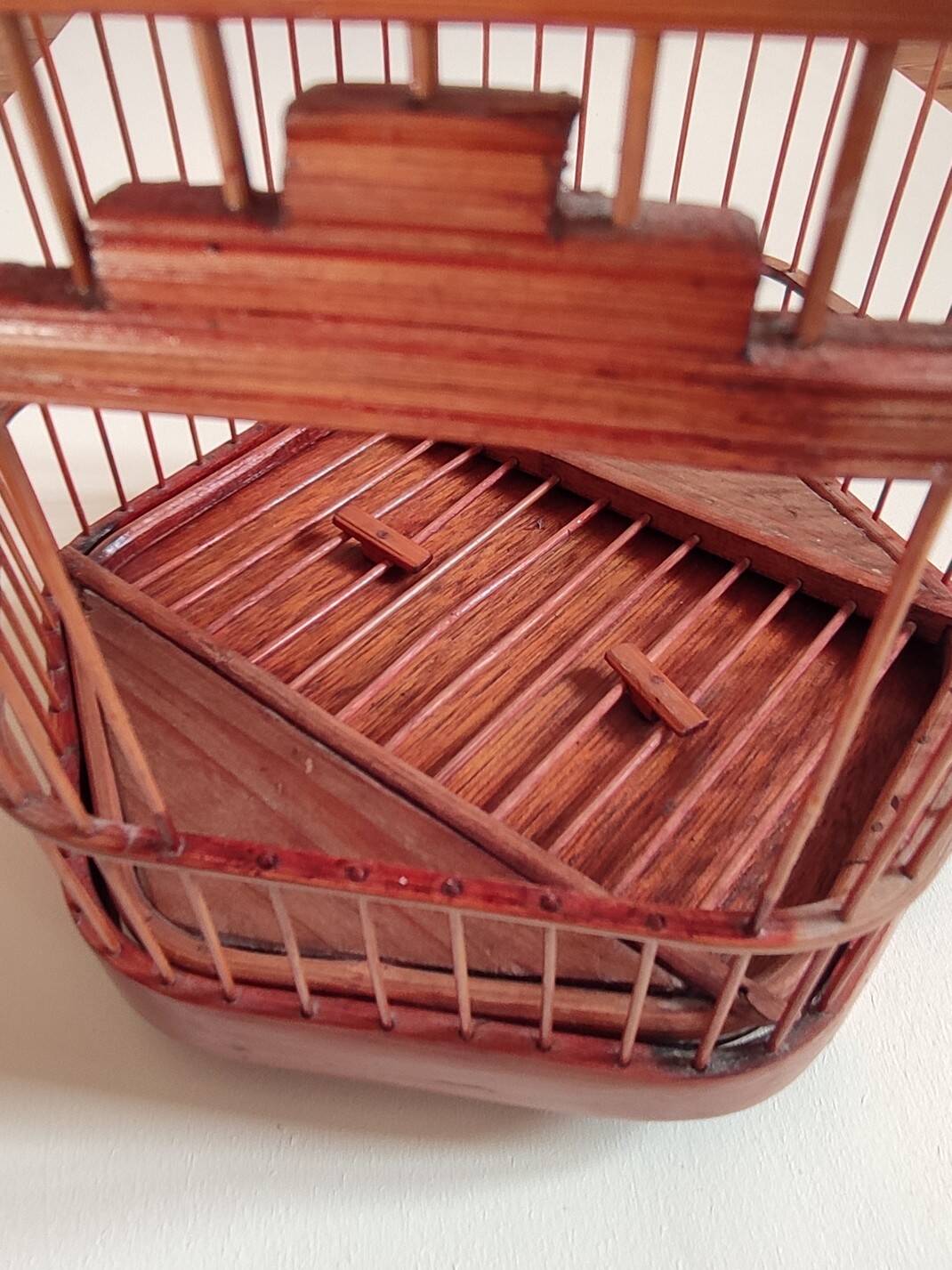 Decorative bamboo bird cage