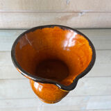 Glazed ceramic pitcher