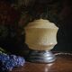 Art Deco lamp in yellow Clichy glass