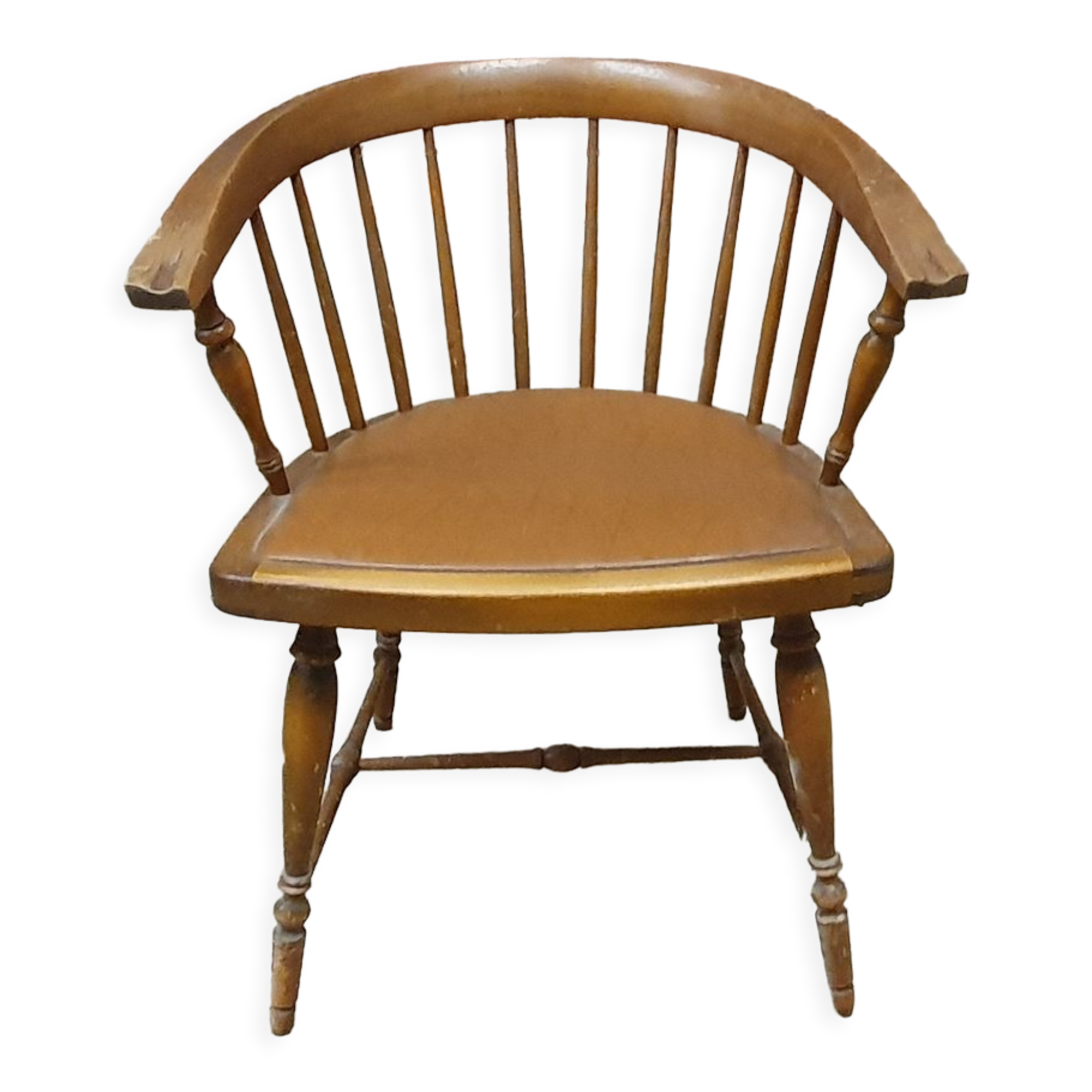 Vintage office armchair with Scandinavian style bar