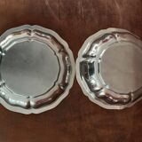 Set of 2 vintage stainless steel salad bowls
