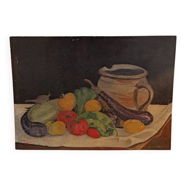 Nature morte au pichet de grès