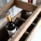 Wooden bottle locker box