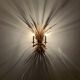Large Gilded Italian Hollywood Regency Metal Wall Lamp by Hans Kögl