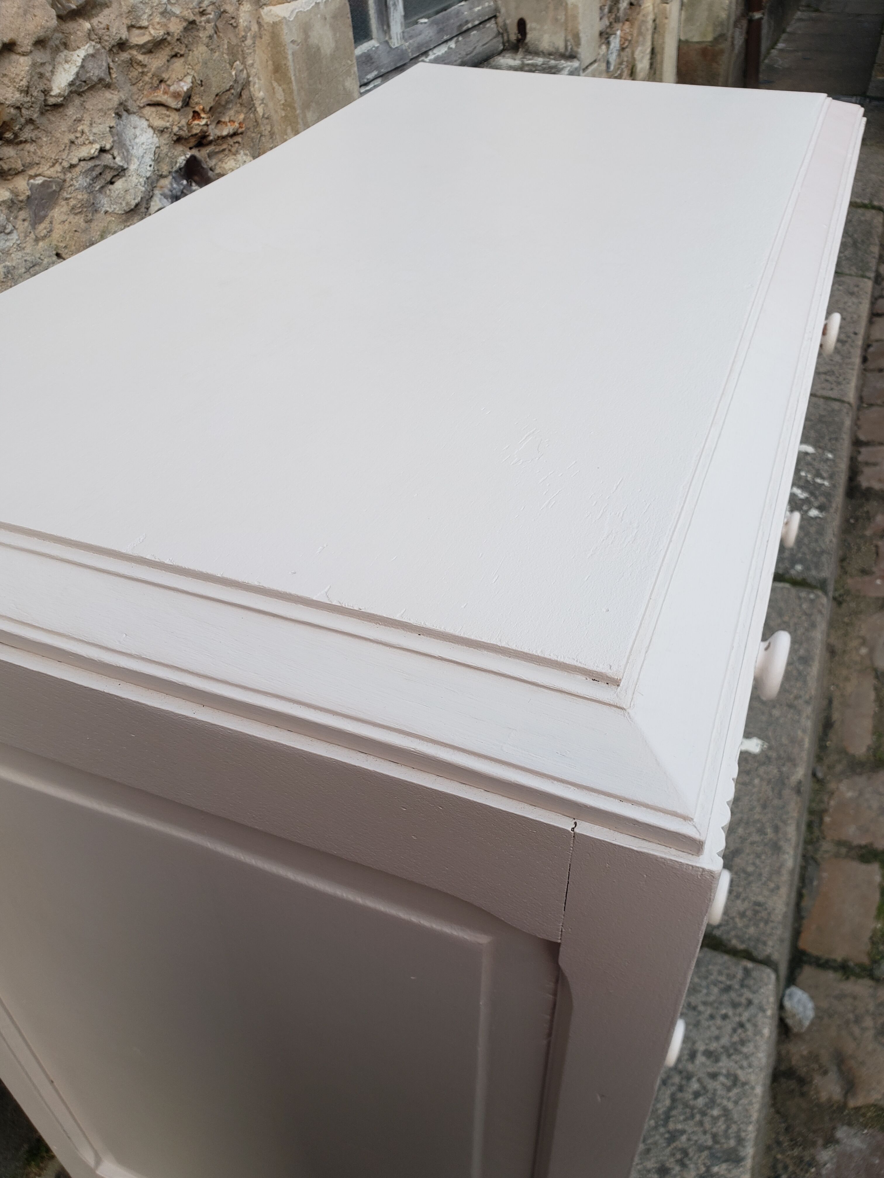 Dresser vintage powder white changing table