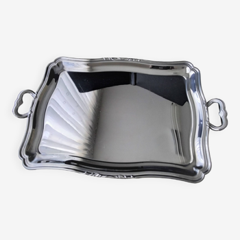 Stainless steel serving tray 44.5 x 33 cm