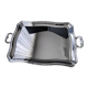 Stainless steel serving tray 44.5 x 33 cm