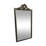 Miroir Napoléon III en bois noirci 68x135cm