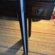 Console table / Display cabinet in exotic wood and glass – Colonial Style