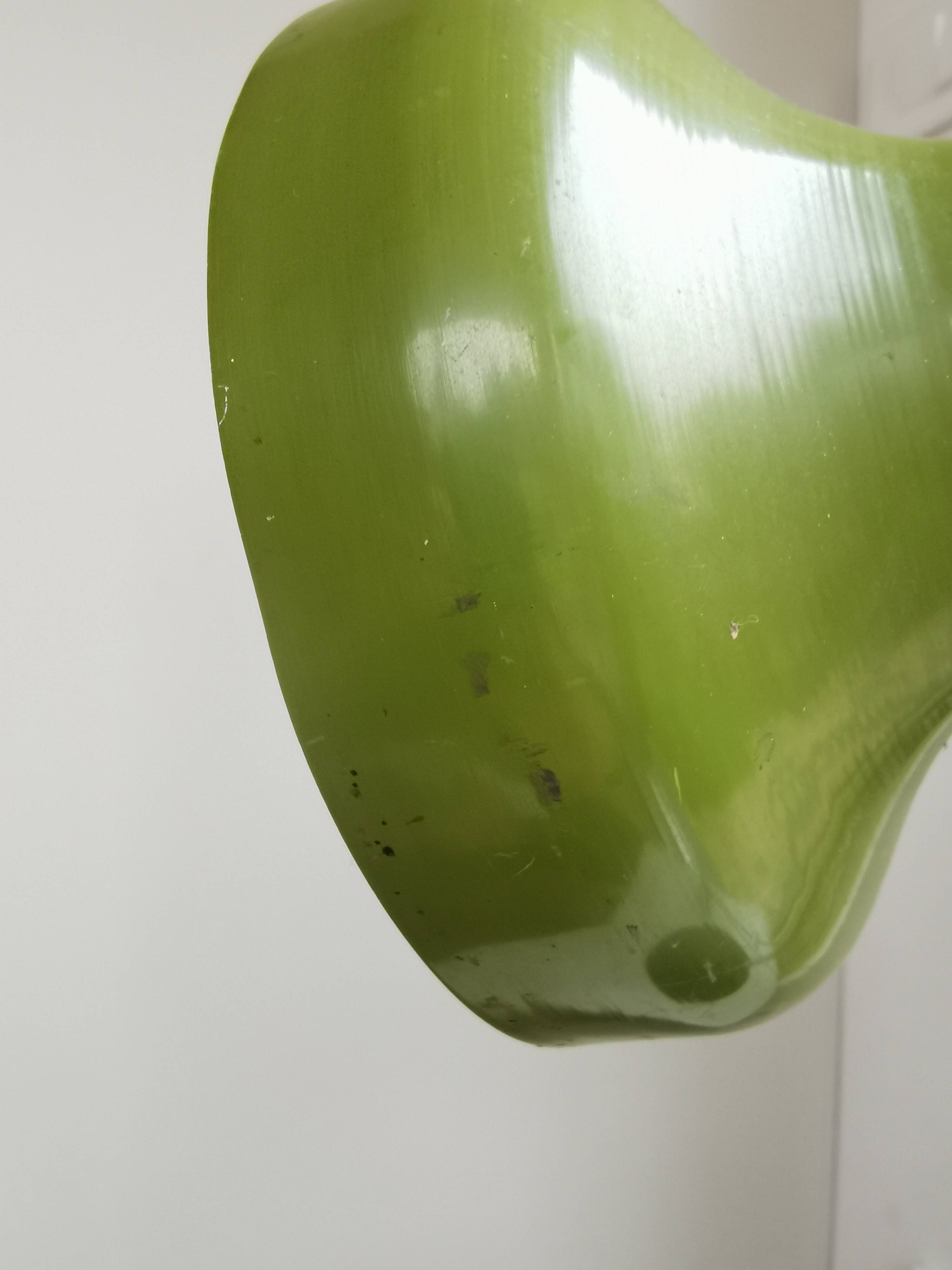 Vintage Olive Green Table Lamp, Adjustable Retro Desk Light