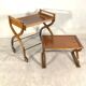 Beautiful pair of vintage teak tables – Serving table - Benoit-Guyot Lyon