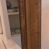 Old rectangular gold flower mirror 82 x 62 cm