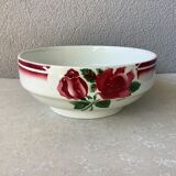 Salad bowl Digoin Cibon Ironstone floral decoration