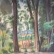 Henri Vergé-Sarrat (1880-1966) – Oil on canvas "Noisy-le-Grand – The Park"