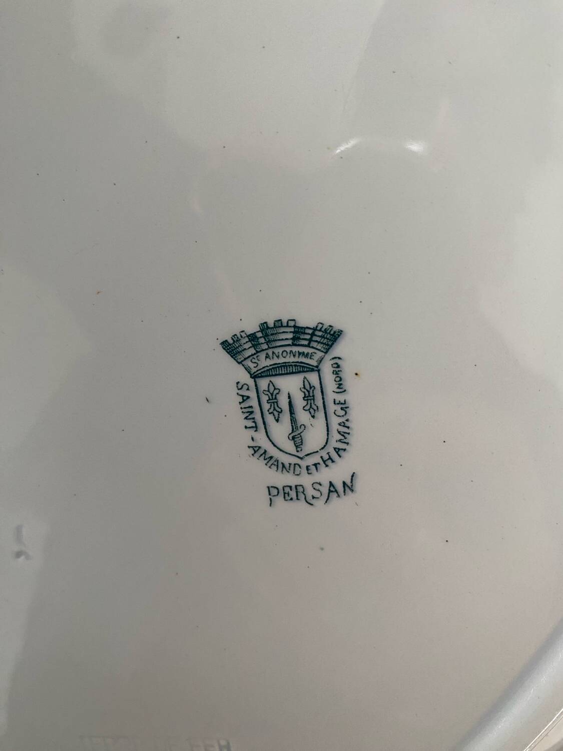 Saint-Amand & Hamage ironstone oval serving dish, Persian model.