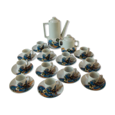 Service à café en porcelaine vintage  Berry  Louis Lourioux