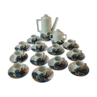 Berry Louis Lourioux vintage porcelain coffee service