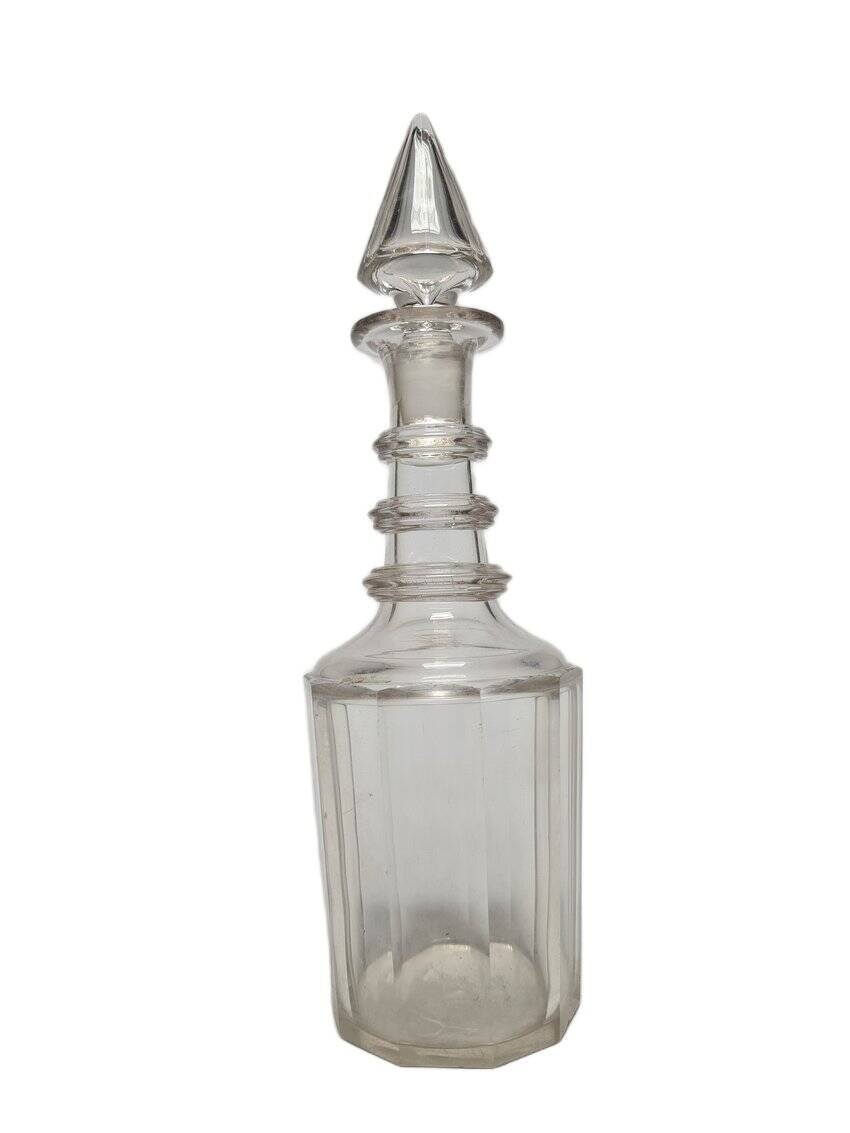 Carafe en cristal Biedermeier, Danemark, années 1890