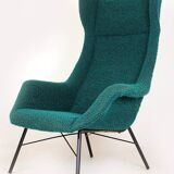 Wingback Lounge Chair by Miroslav Navrátil, Czechoslovakia, 1960s