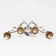 Vintage silver metal wall light.