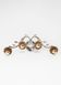 Vintage silver metal wall light.
