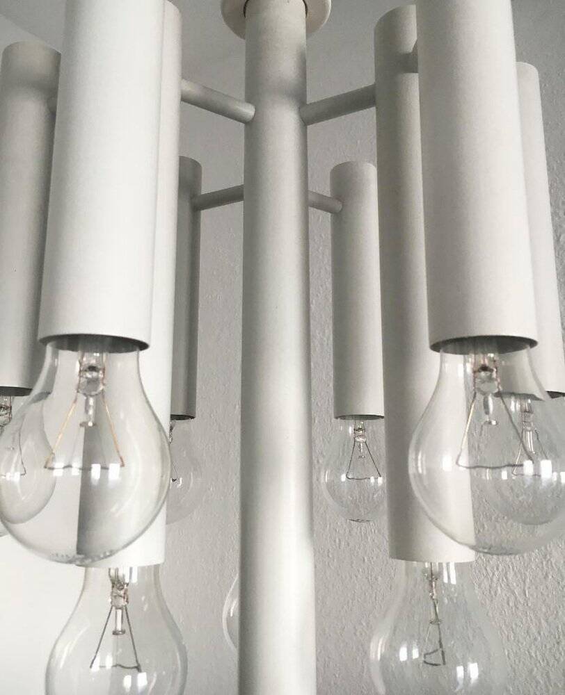 Minimalist suspension from the Swiss space age of the mid-century type 415 by Temde, 1960s.