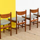 4 chaises scandinaves vintage – 44 cm