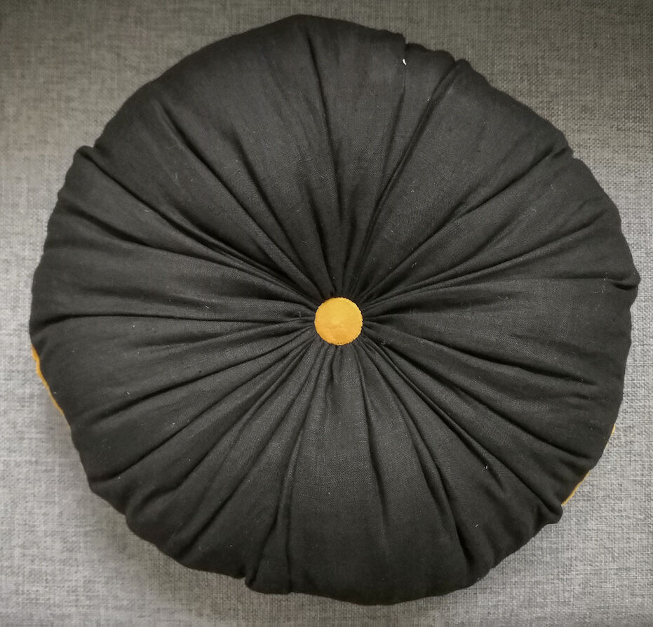 Coussin rond pêche