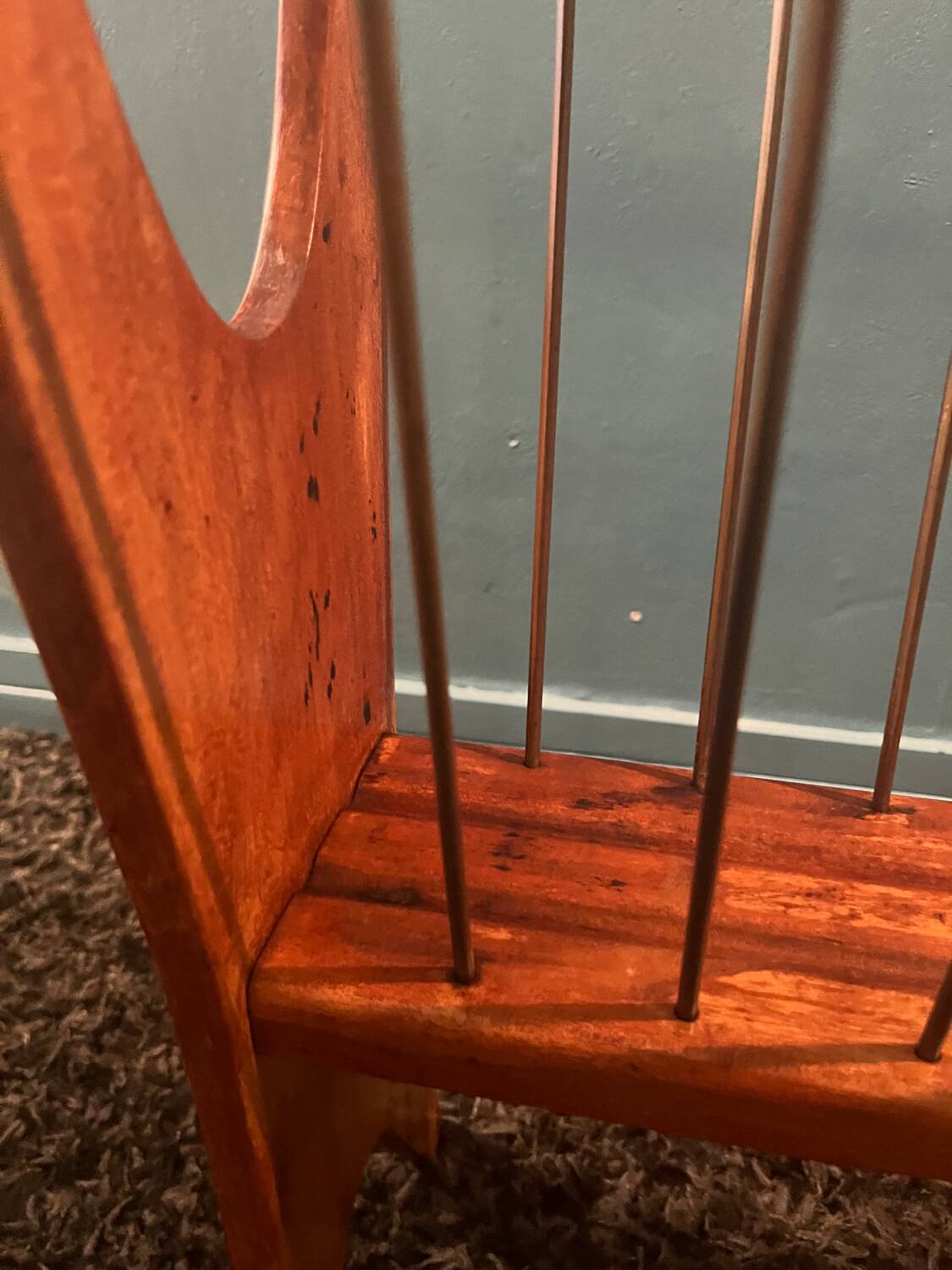 Scandinavian magazine rack from the 60s