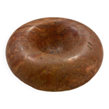 Vintage red travertine ashtray attributed to Sergio Asti for Up&up, Italy, 1970s