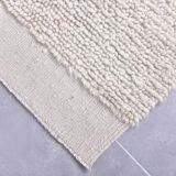 2x10 %100 Wool White Moroccan Runner Rug, 68x303Cm
