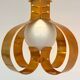 XXL pair of design mid-century large brass pendants / chandeliers - 1980s