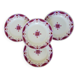 4 flat plates from Moulin des Loups and Hamage, Madeleine model 2106197